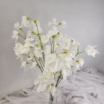 White Sweet Pea Spray- Realistic Artificial Flowers