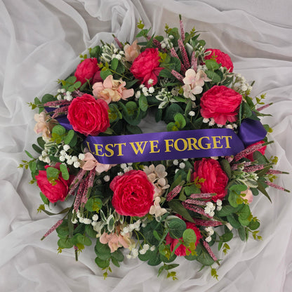 Wreath in Shades of Pink