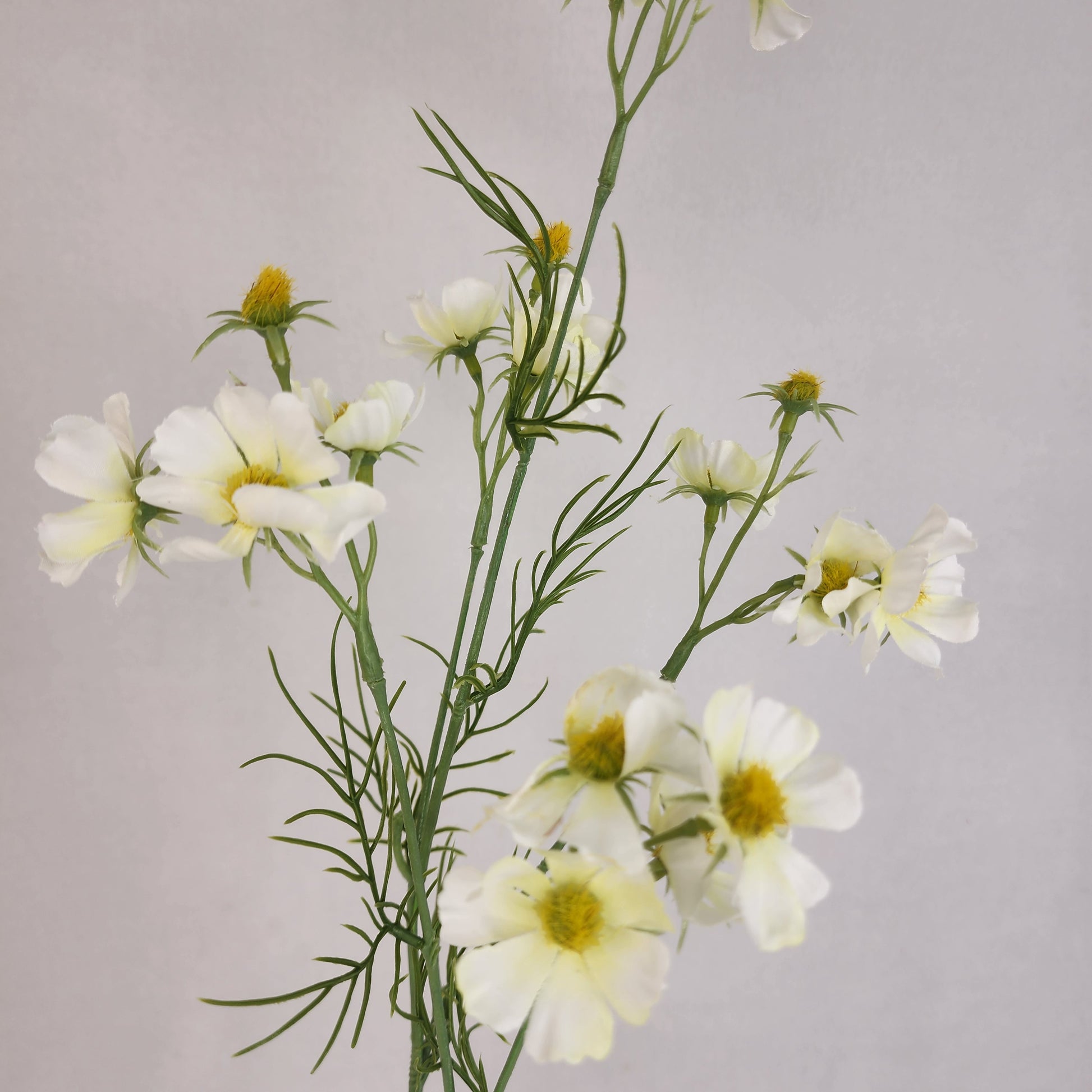 White Mini Cosmos Spray - Realistic Artificial Flowers