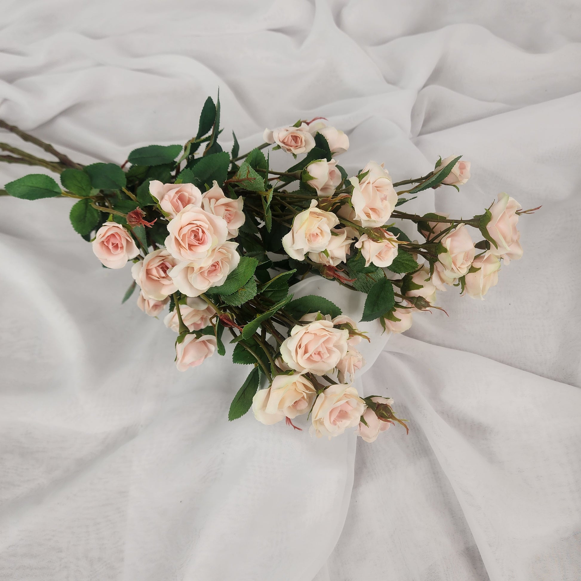 Light Pink Mini Rose Silk- Realistic Artificial Flowers