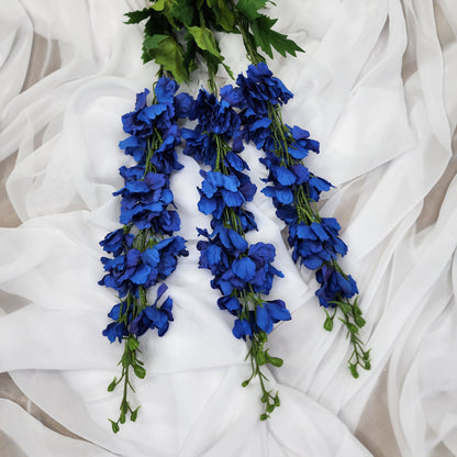 Dark Blue  Real Touch Delphinium -Large