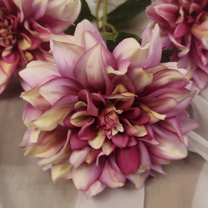 Lilac Swirl Dahlia Silk Touch- Realistic Artificial Flowers