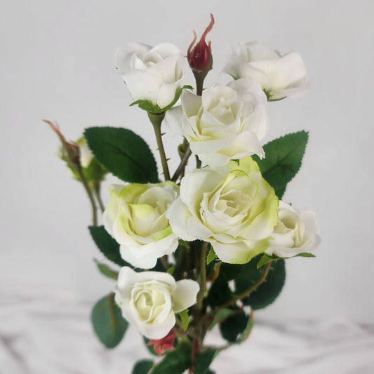 White Mini Rose - Realistic Artificial Flowers