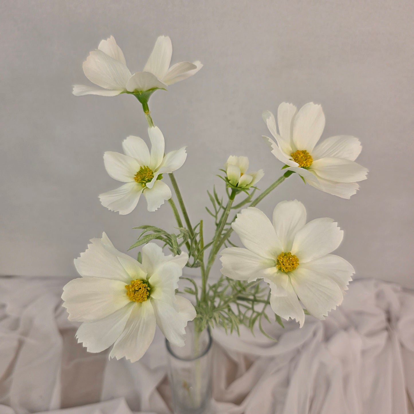 White Cosmos Spray - Realistic Artificial Flowers