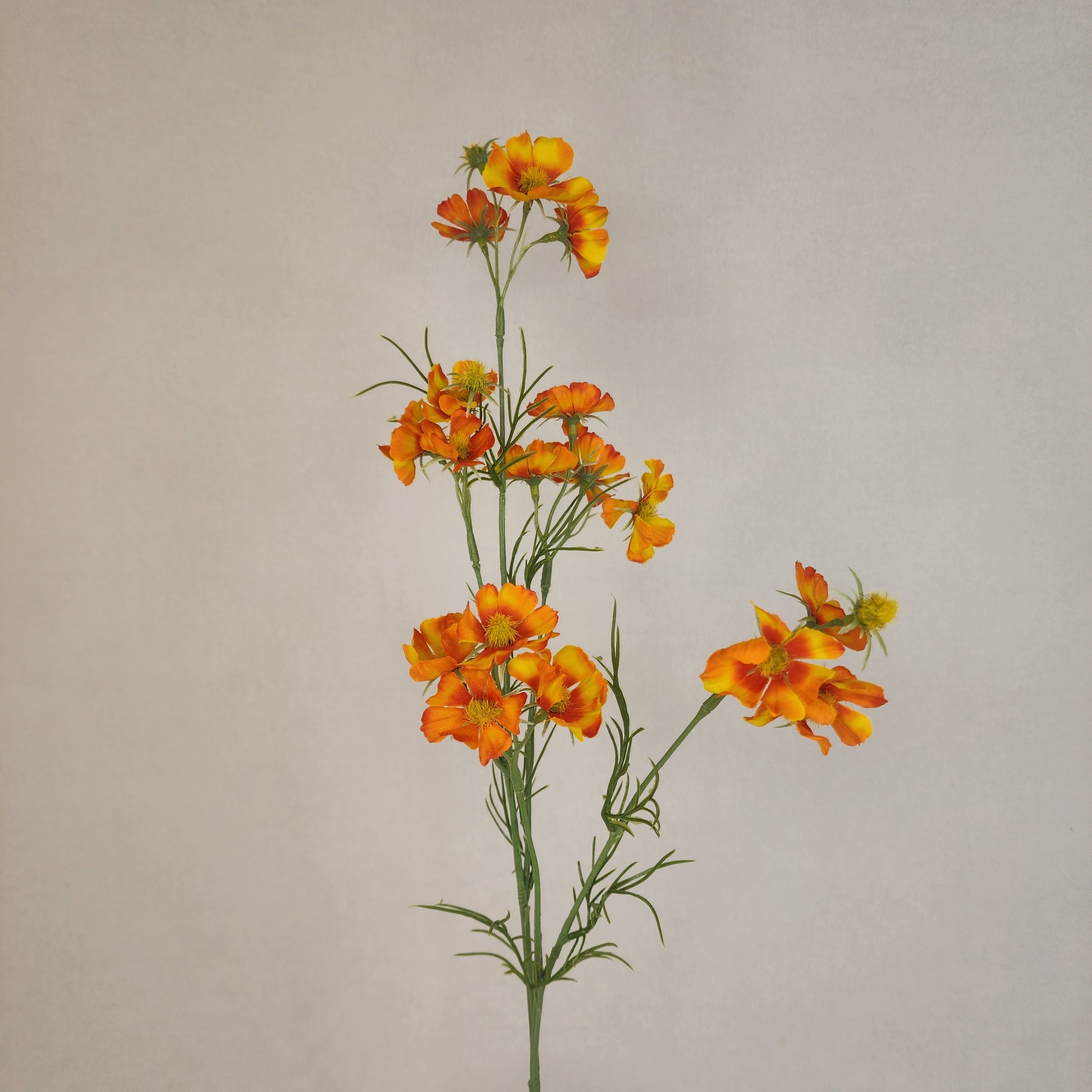 Orange Mini Cosmos Spray - Realistic Artificial Flowers
