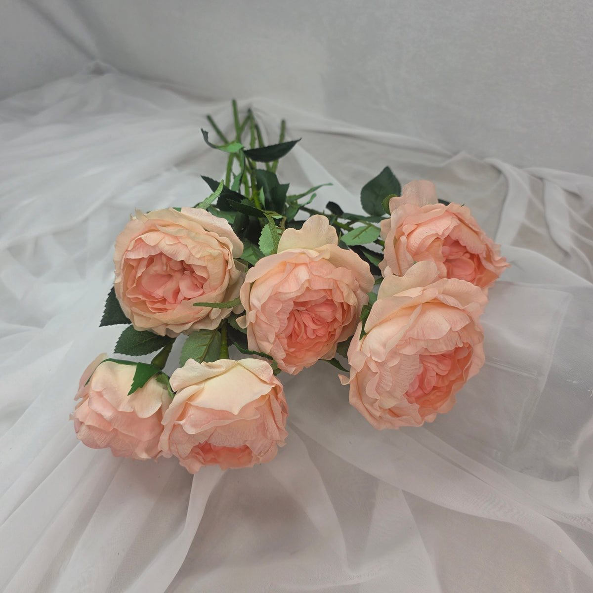 Pink David Austin Half Bloom Real Touch Rose