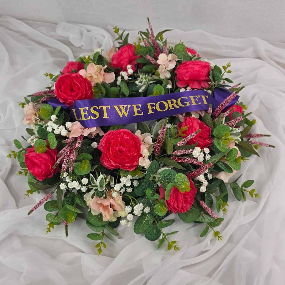 Wreath in Shades of Pink