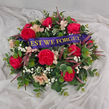 Wreath in Shades of Pink