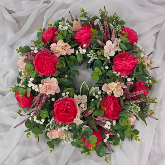 Wreath in Shades of Pink