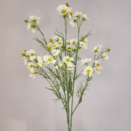 White Mini Cosmos Spray - Realistic Artificial Flowers