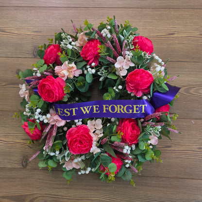 Wreath in Shades of Pink