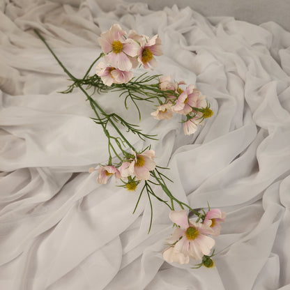 Pale Pink Mini Cosmos Spray - Realistic Artificial Flowers