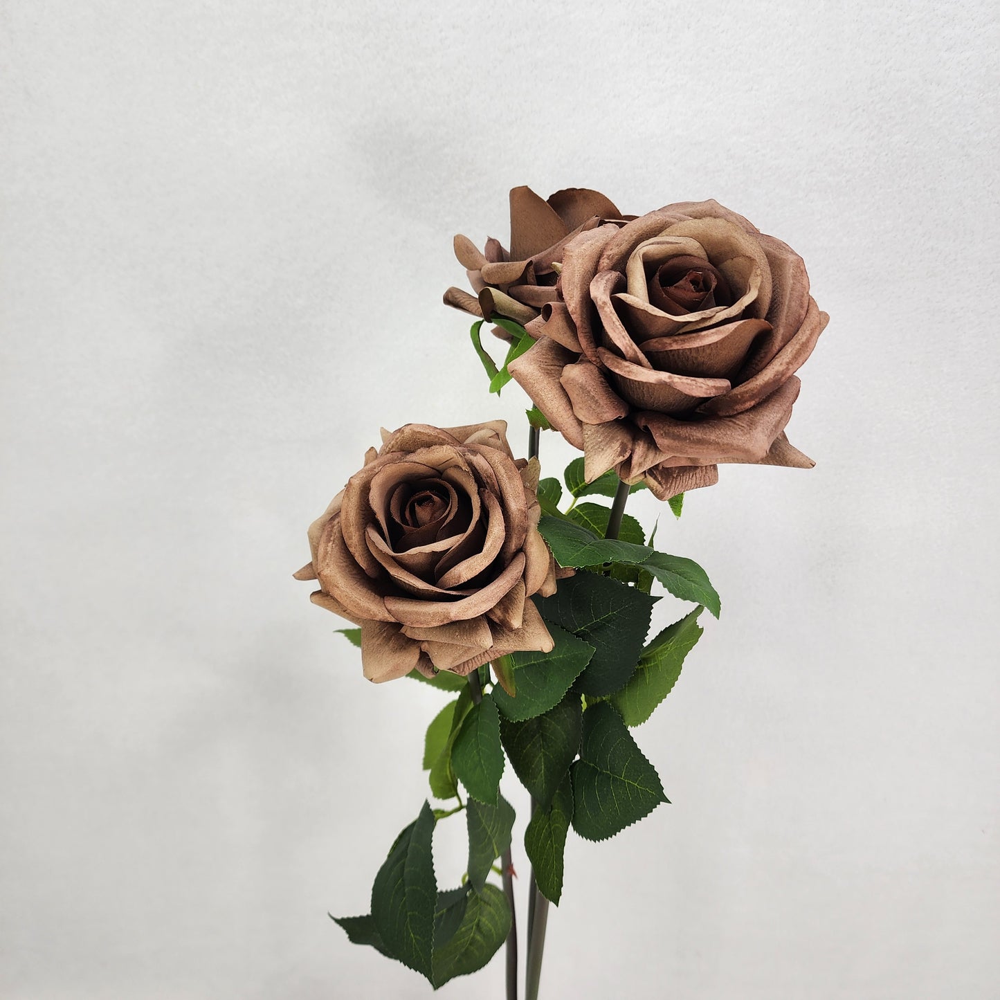Coffee Royal Real Touch Rose - Realistic Artificial Flowers