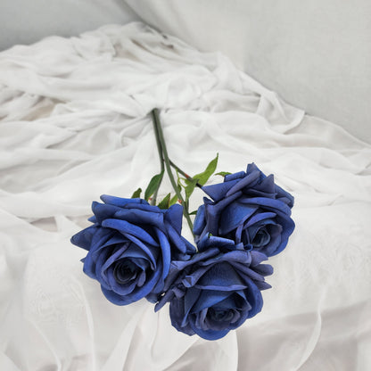 Navy Blue Royal Real Touch Rose