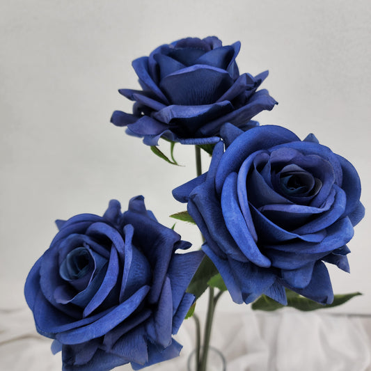 Navy Blue Royal Real Touch Rose