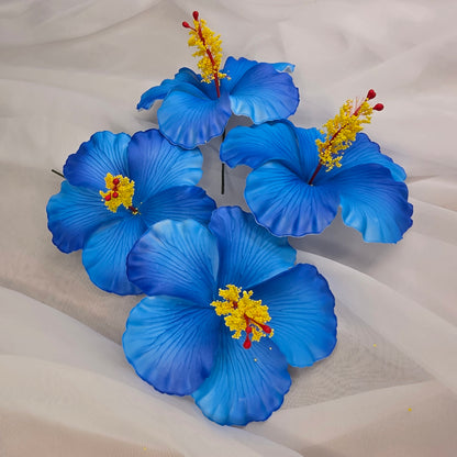 Blue Hibiscus 11.5 cm Flowerhead