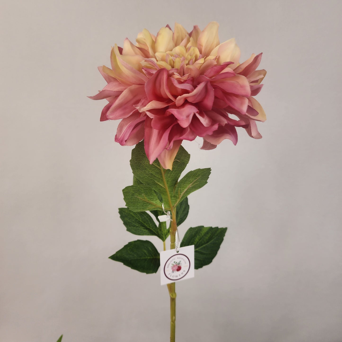 Cranberry Swirl Dahlia Silk Touch- Realistic Artificial Flowers