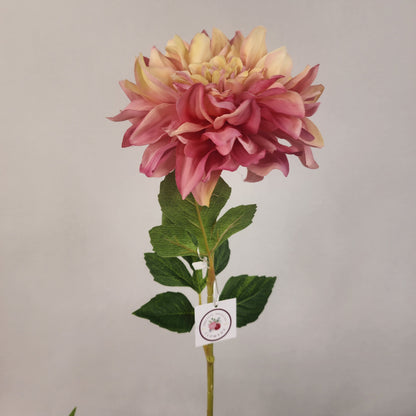 Cranberry Swirl Dahlia Silk Touch- Realistic Artificial Flowers
