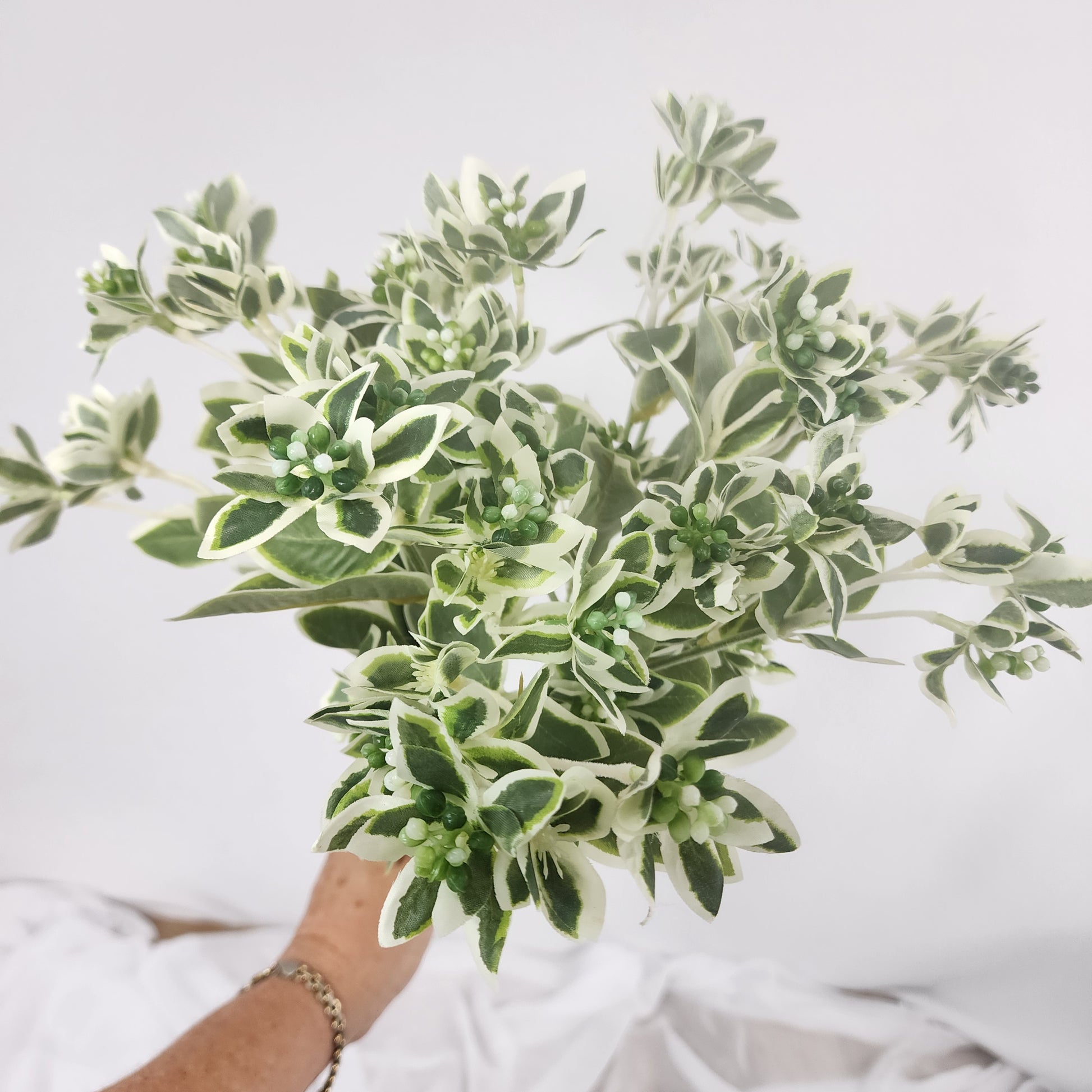 Euphorbia Variegated Greenery -Realistic Artificial Greenery