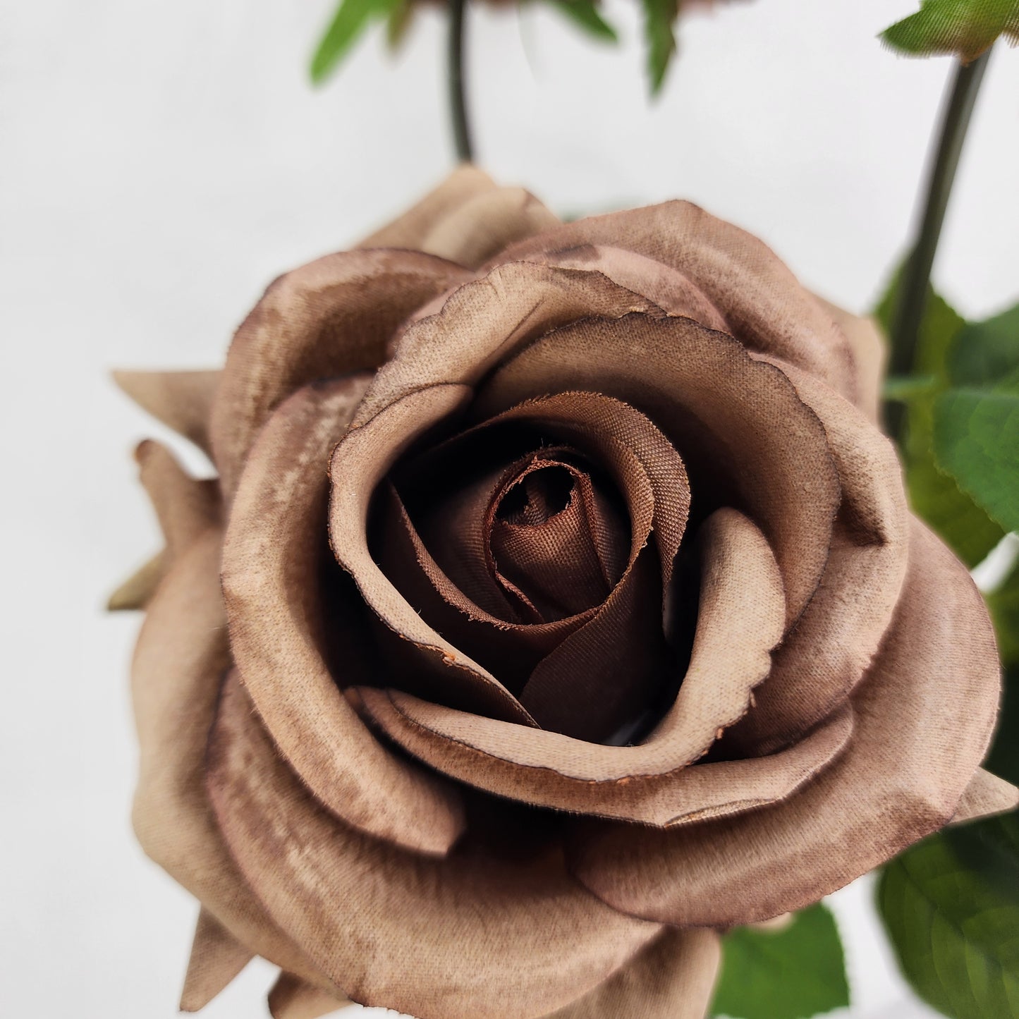 Coffee Royal Real Touch Rose - Realistic Artificial Flowers