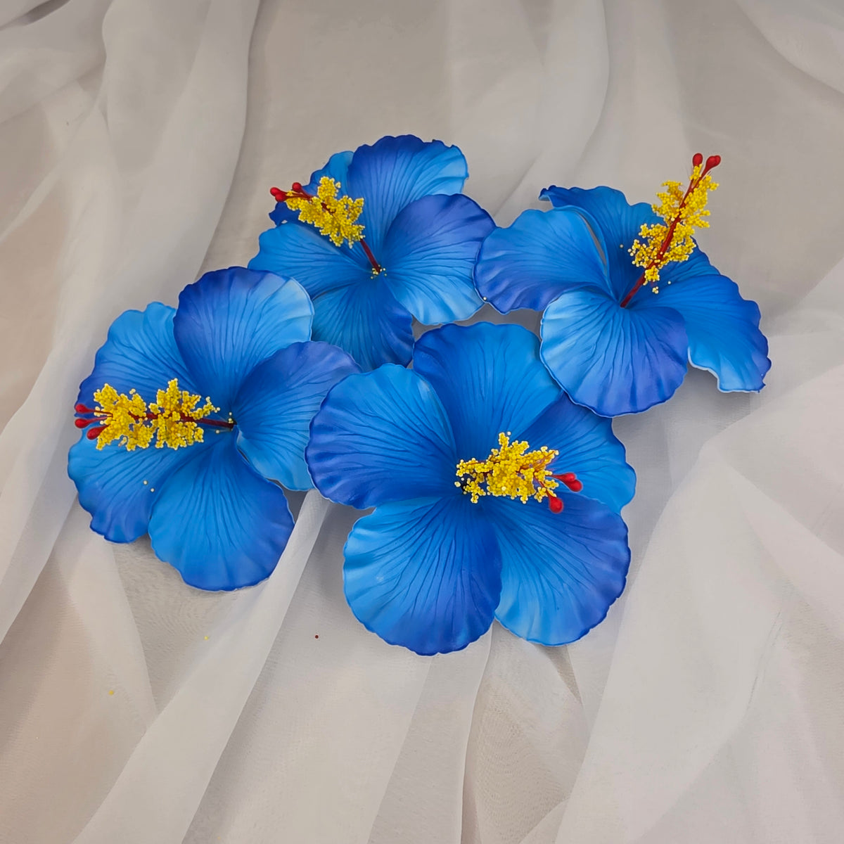 Blue Hibiscus 11.5 cm Flowerhead