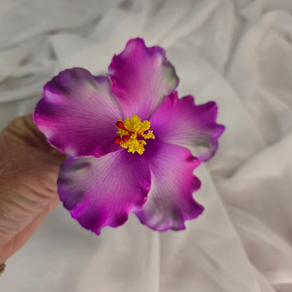Magenta Hibiscus Shimmery 11.5cm Flowerhead