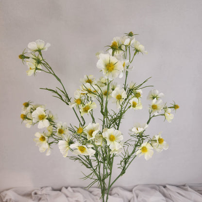 White Mini Cosmos Spray - Realistic Artificial Flowers