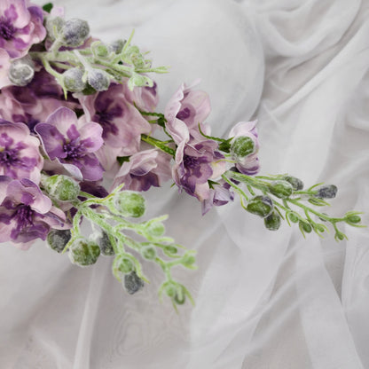 Mauve Real Touch Delphinium - Small