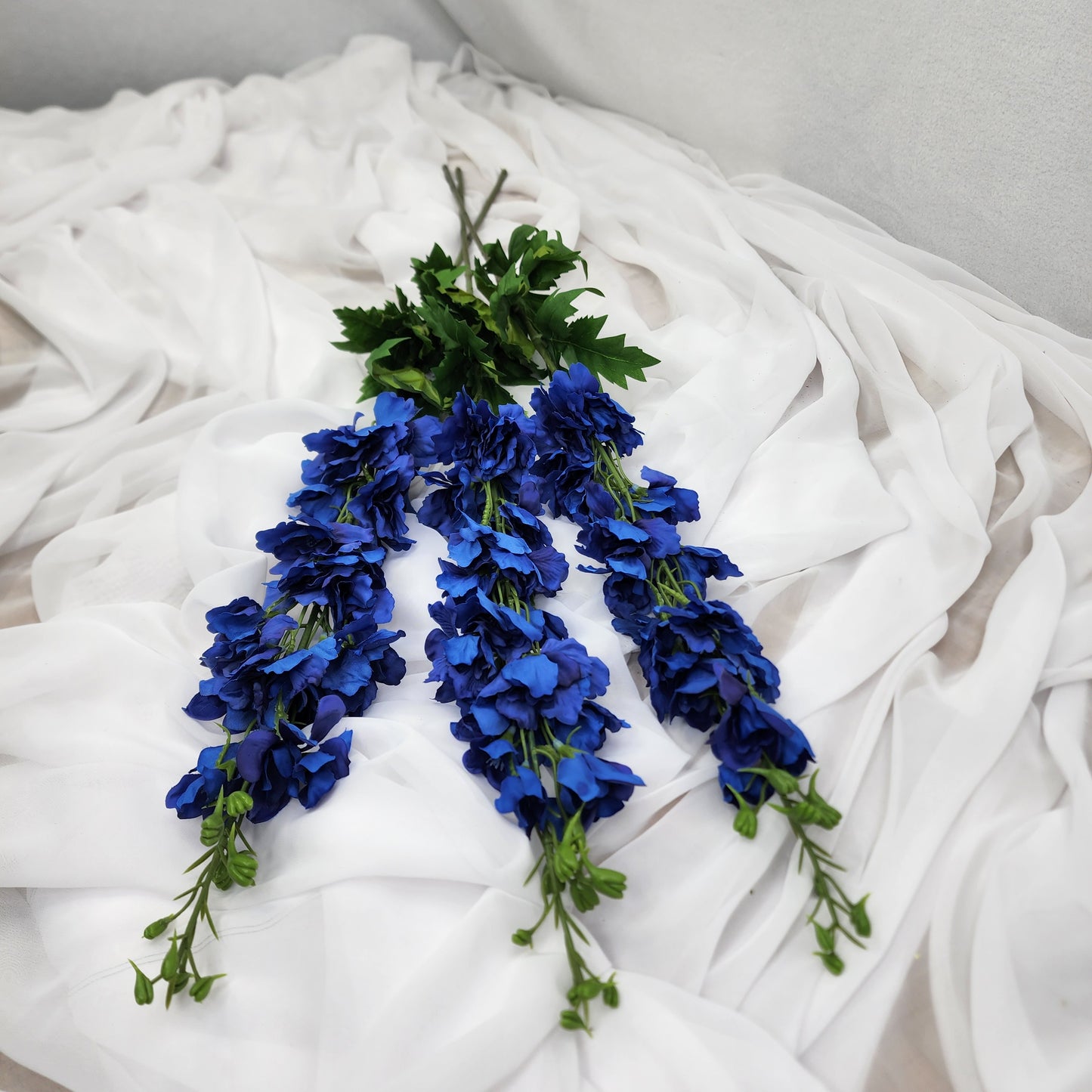 Dark Blue  Real Touch Delphinium -Large