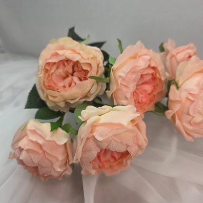 Pink David Austin Half Bloom Real Touch Rose