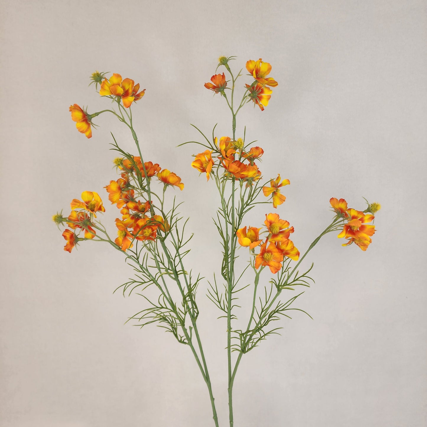 Orange Mini Cosmos Spray - Realistic Artificial Flowers