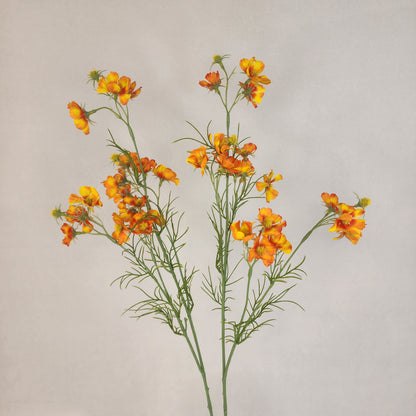 Orange Mini Cosmos Spray - Realistic Artificial Flowers