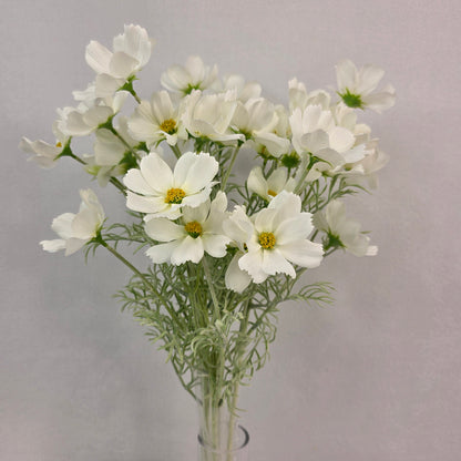 White Cosmos Spray - Realistic Artificial Flowers