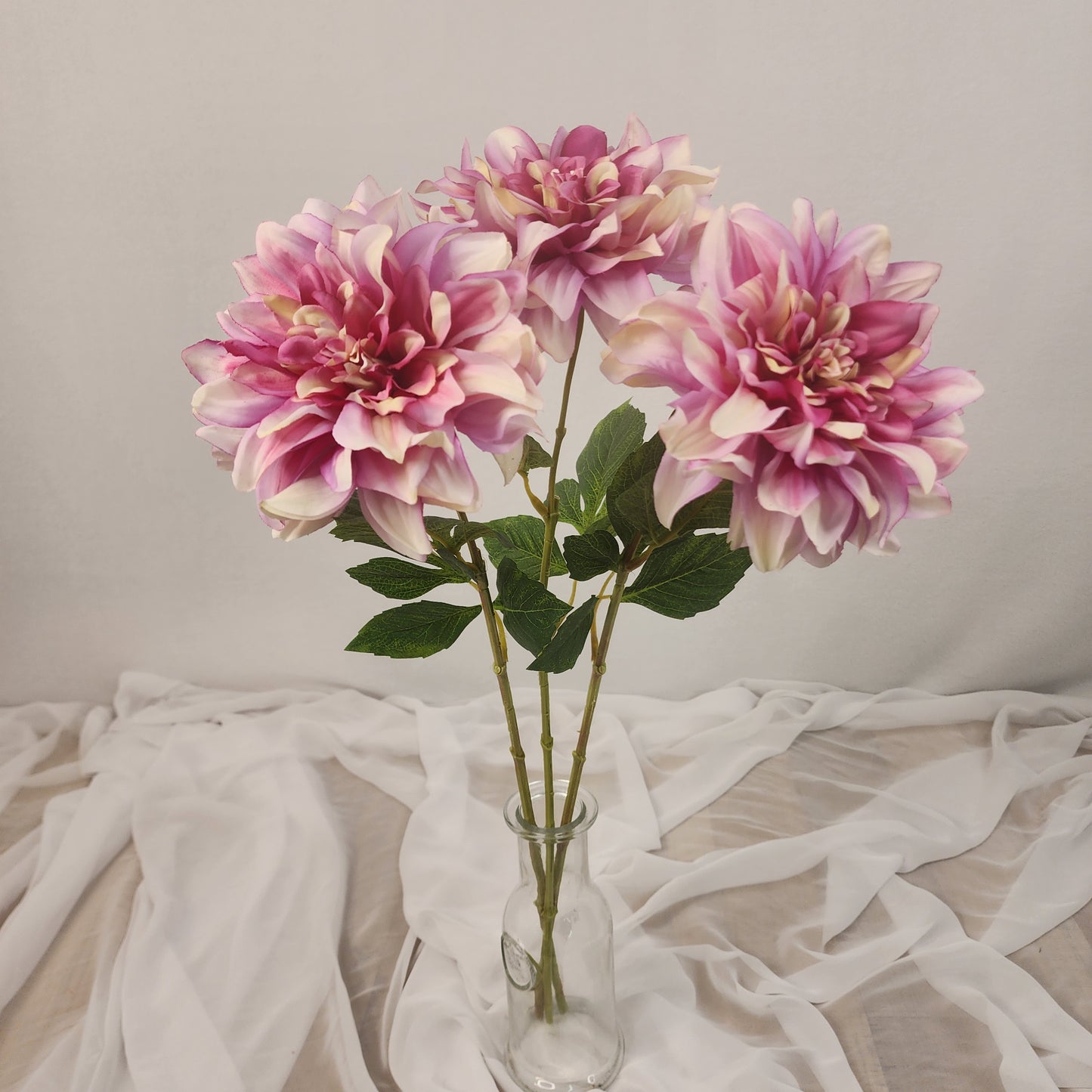 Lilac Swirl Dahlia Silk Touch- Realistic Artificial Flowers