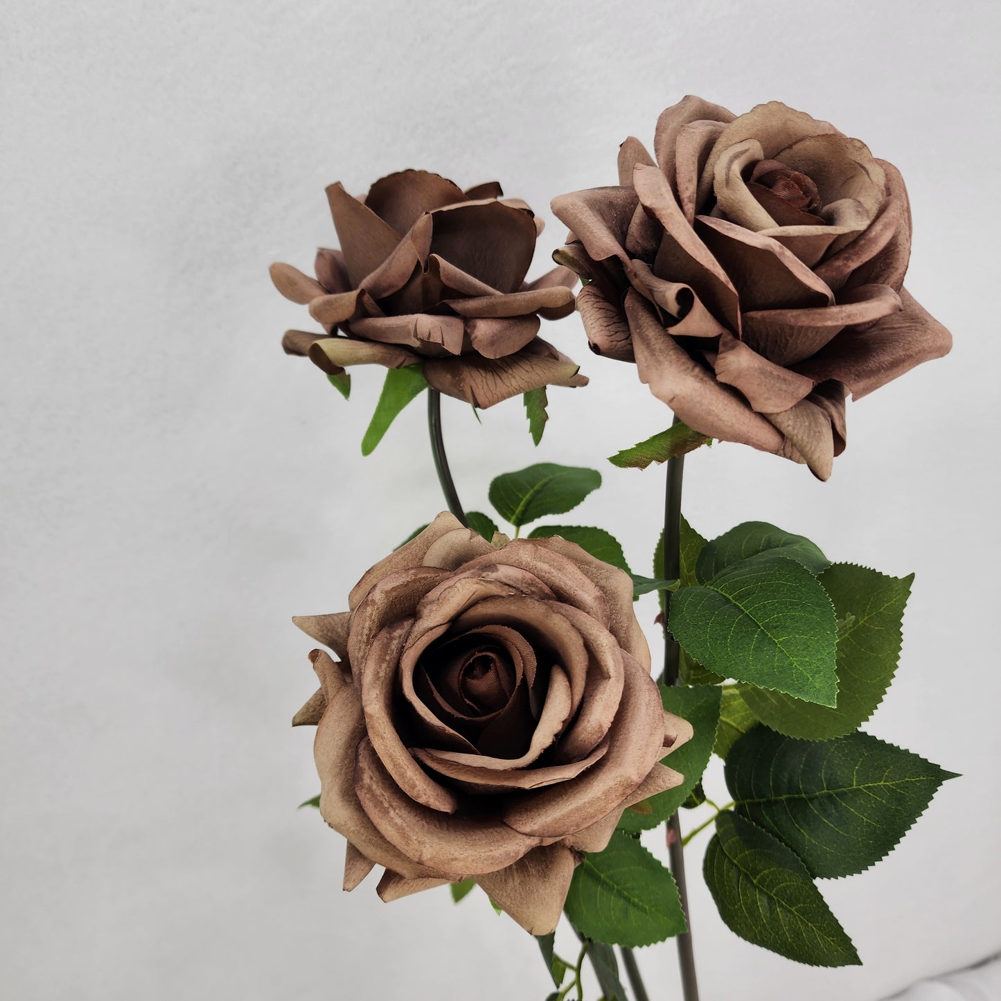 Coffee Royal Real Touch Rose - Realistic Artificial Flowers