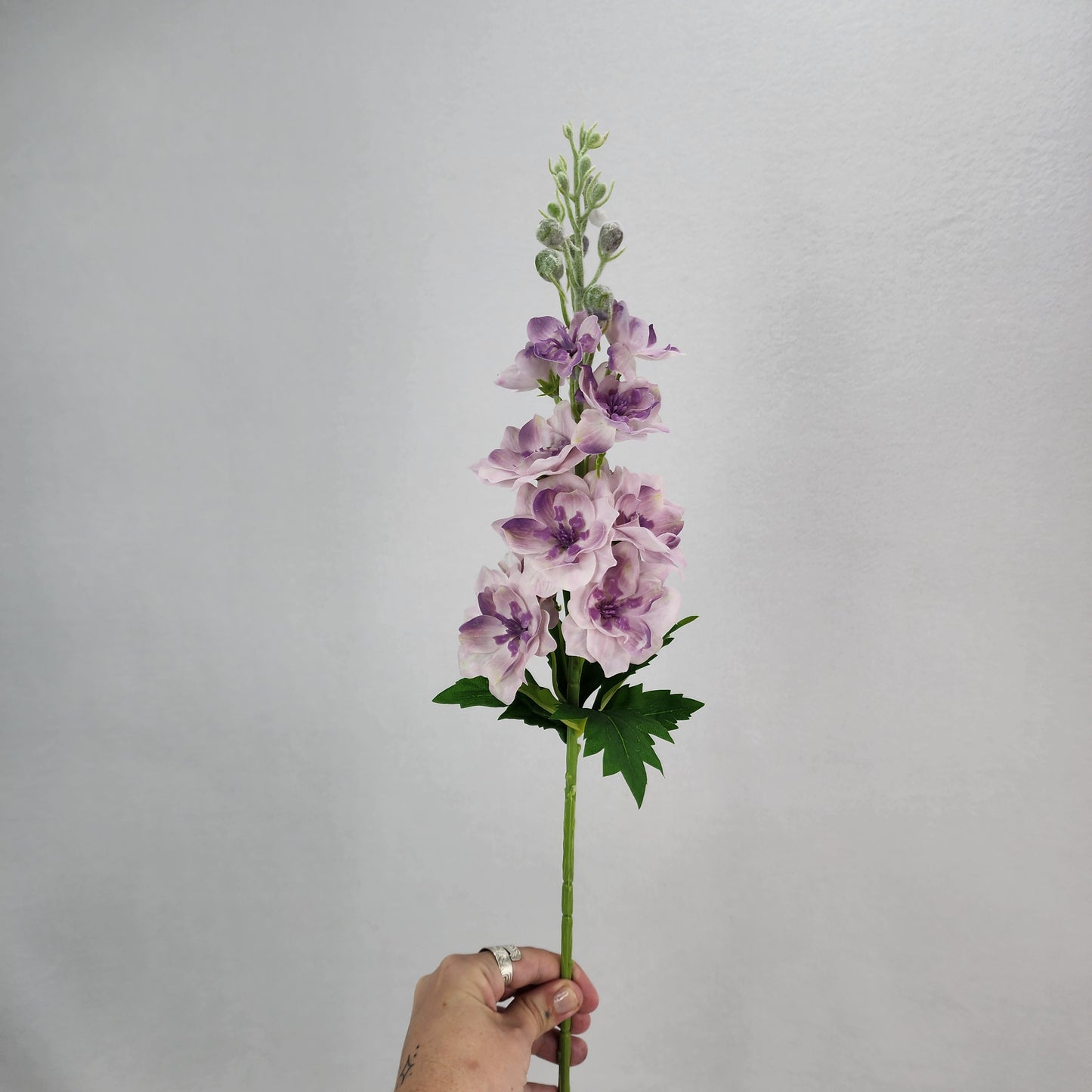 Mauve Real Touch Delphinium - Small