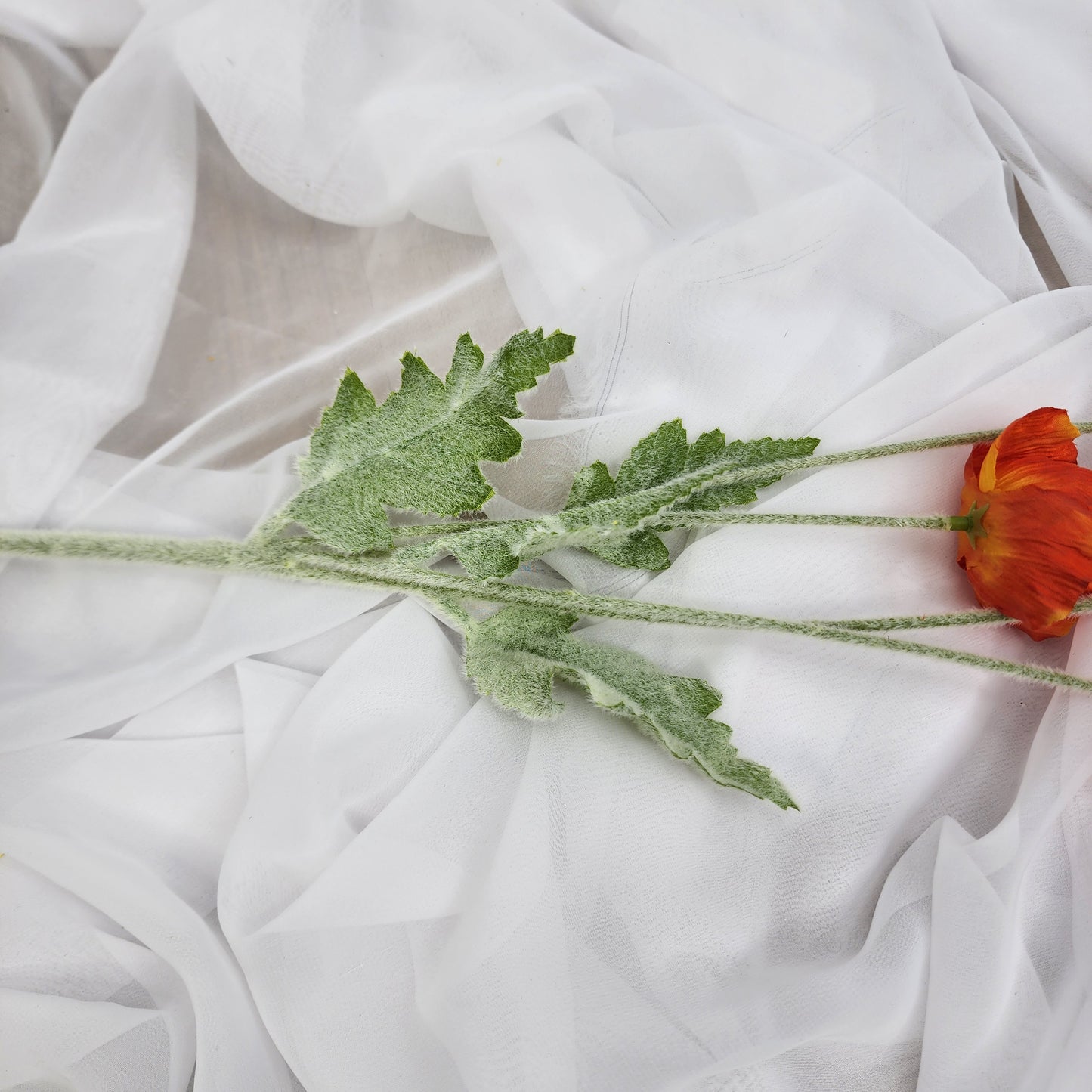 Icelandic Burnt Orange Poppies - Realistic Artificial Flowers
