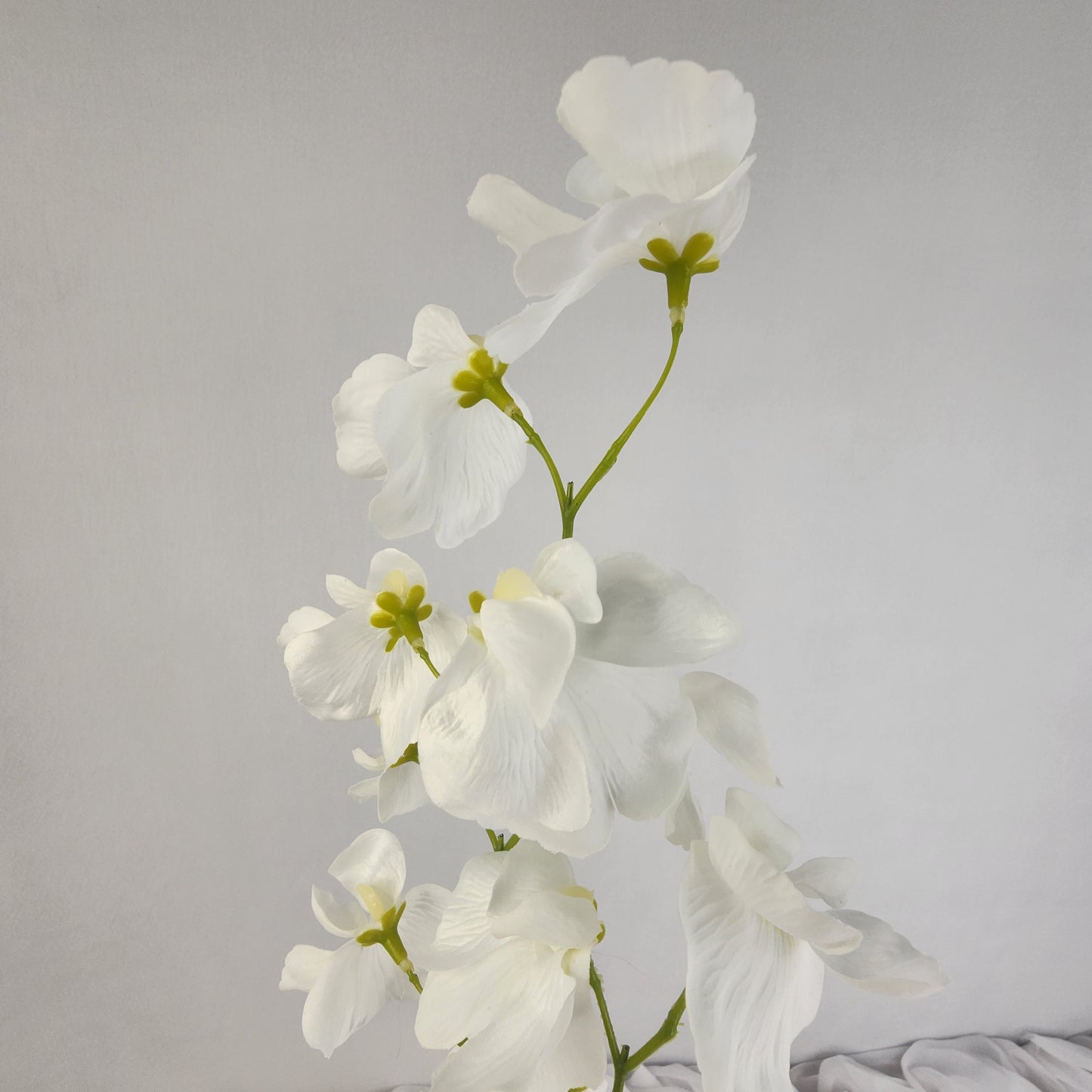 White Sweet Pea Spray- Realistic Artificial Flowers
