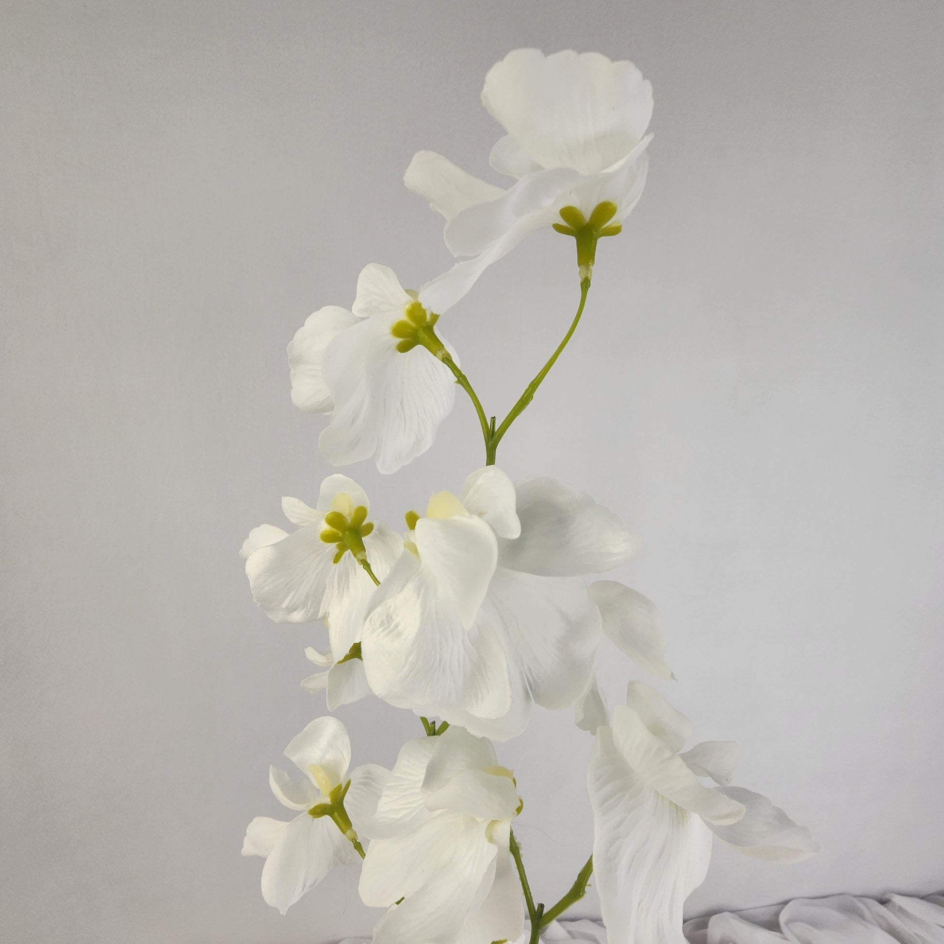 White Sweet Pea Spray- Realistic Artificial Flowers