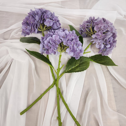 Lavender Real Touch Medium Hydrangea  - Realistic Artificial Flowers