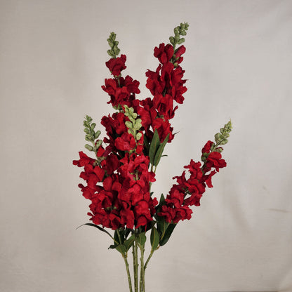 Red Snapdragons - Realistic Artificial Flowers