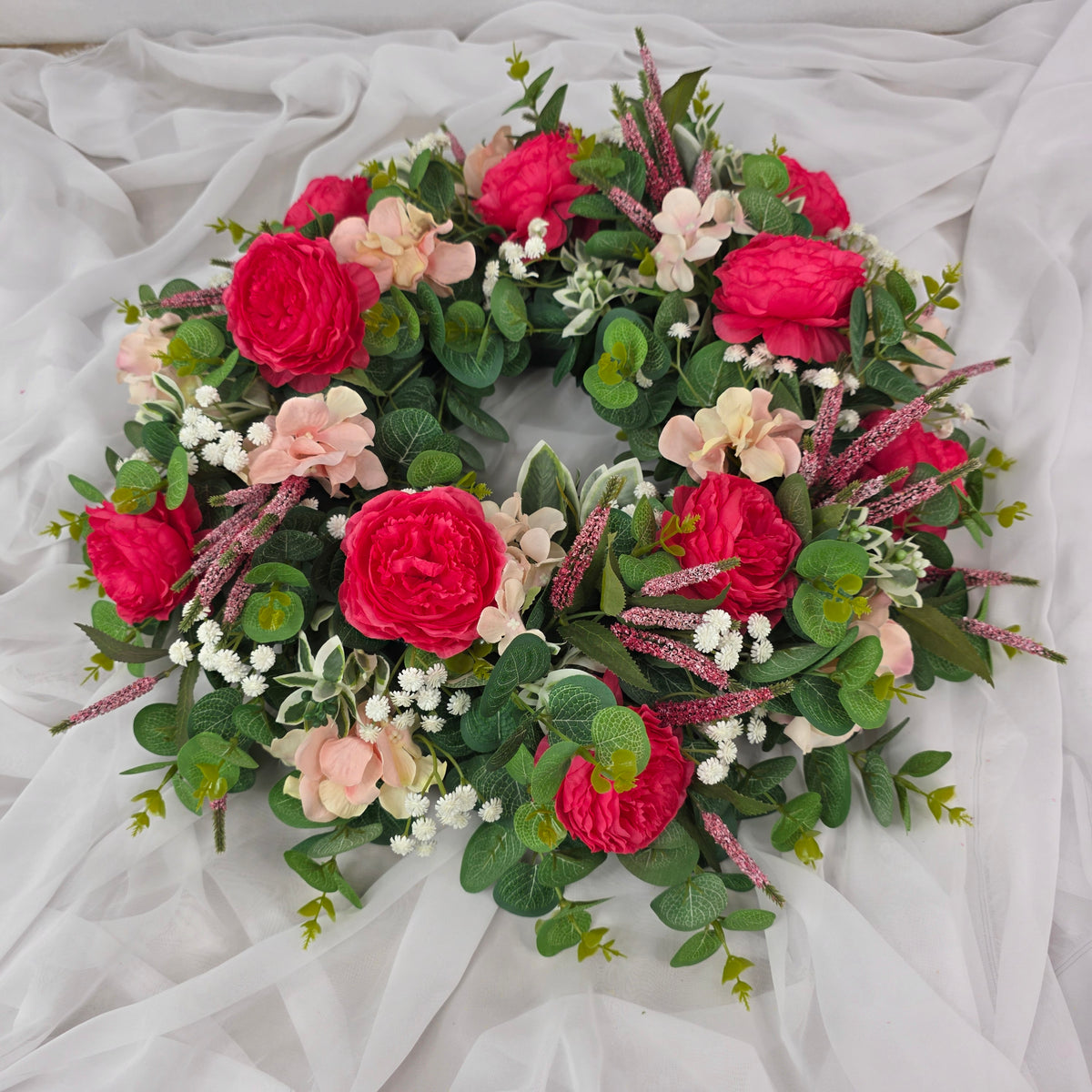 Wreath in Shades of Pink
