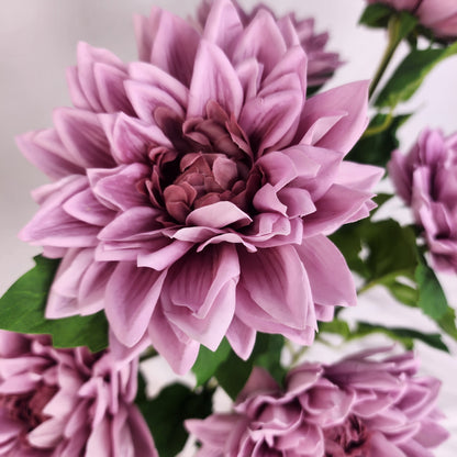 Mauve Real Touch Dahlias-Realistic Artificial Flowers