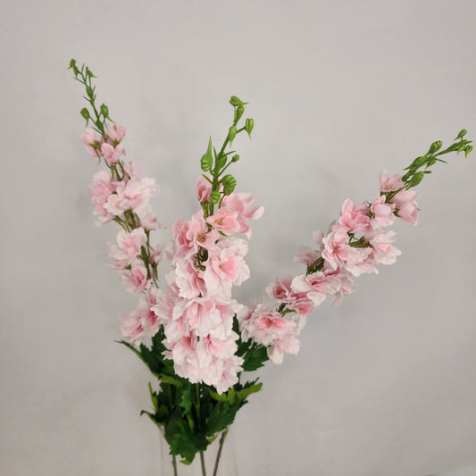 Pale Pink Real Touch Delphinium - Realistic Artificial Flowers