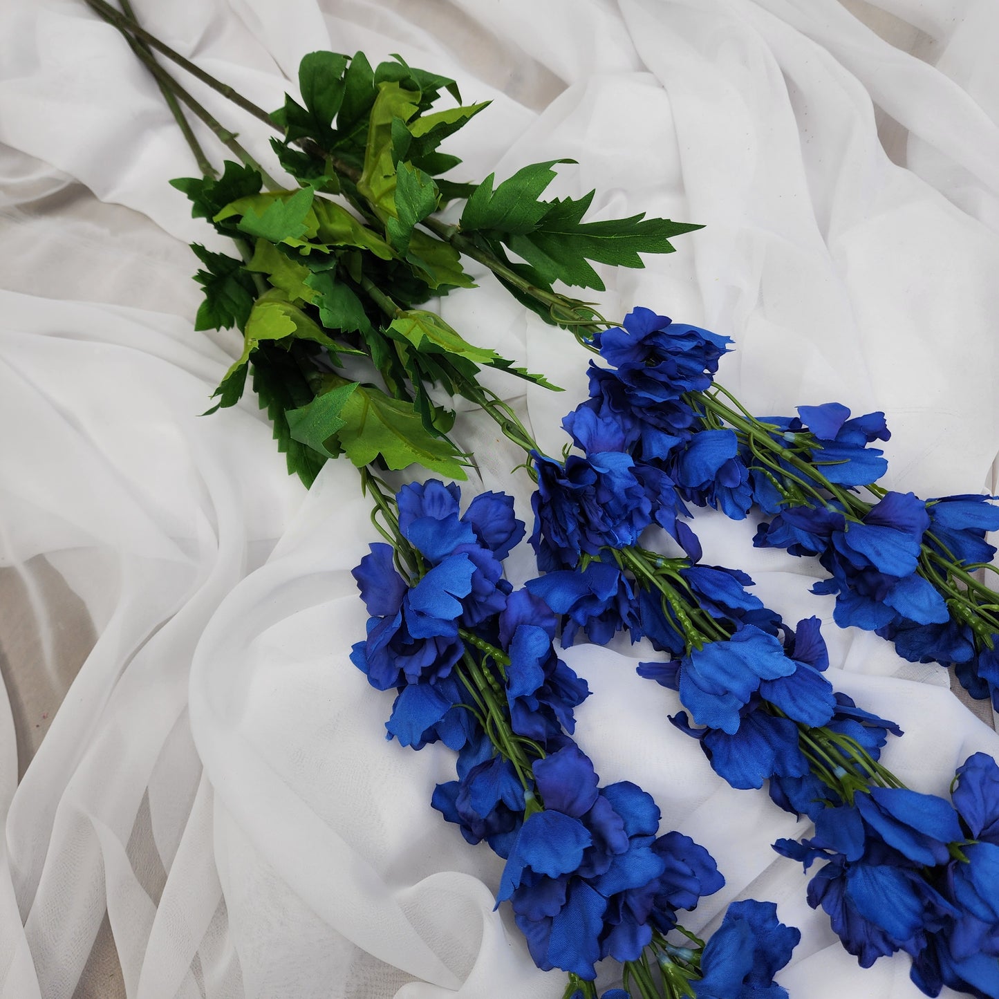 Dark Blue  Real Touch Delphinium -Large