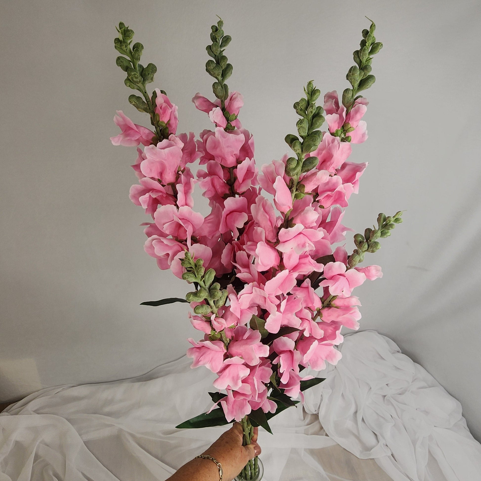 Deep Pink Snapdragons - Realistic Artificial Flowers