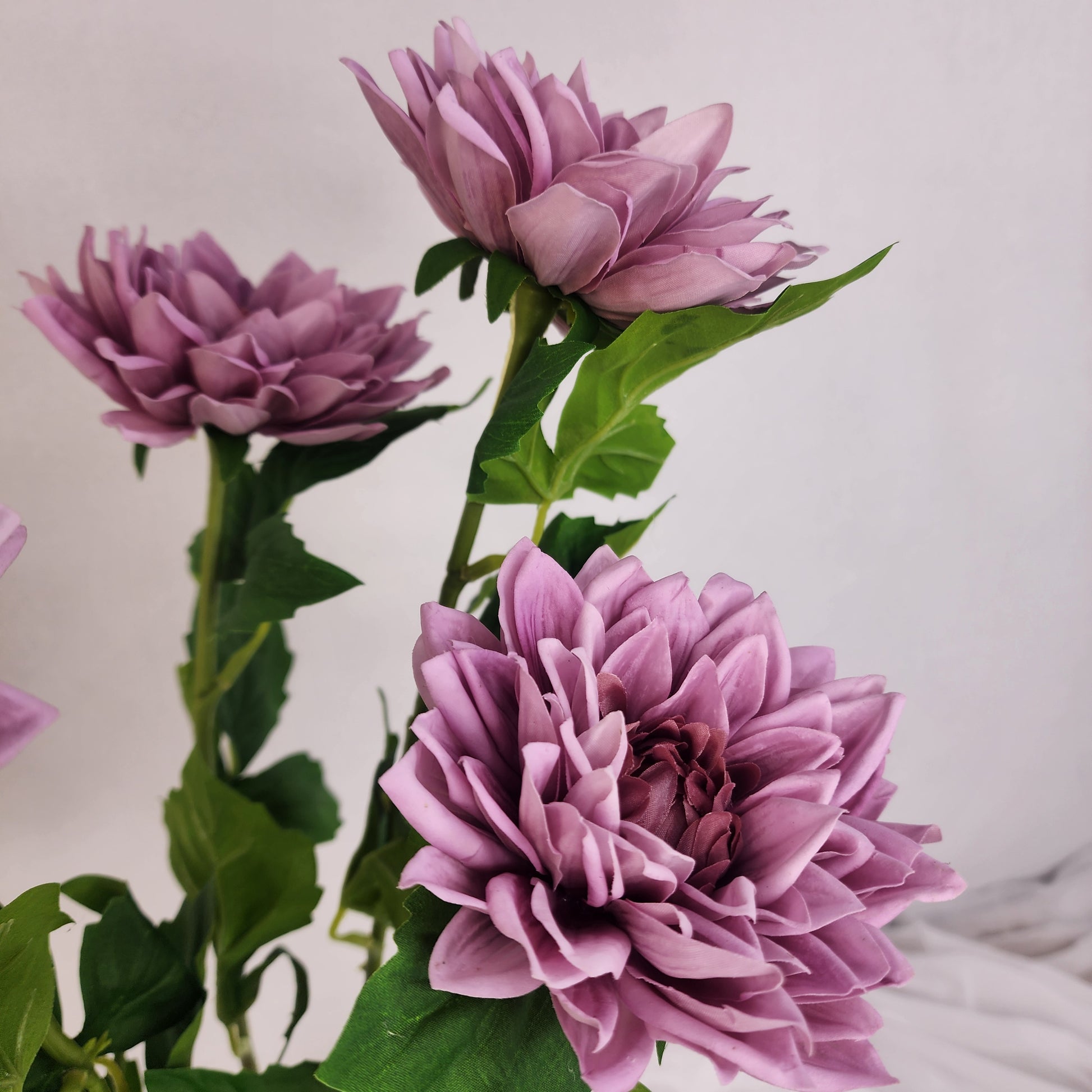 Mauve Real Touch Dahlias-Realistic Artificial Flowers