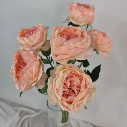 Pink David Austin Half Bloom Real Touch Rose