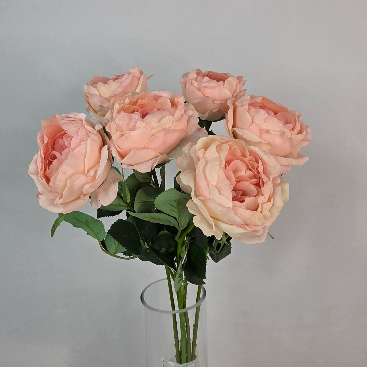 Pink David Austin Half Bloom Real Touch Rose