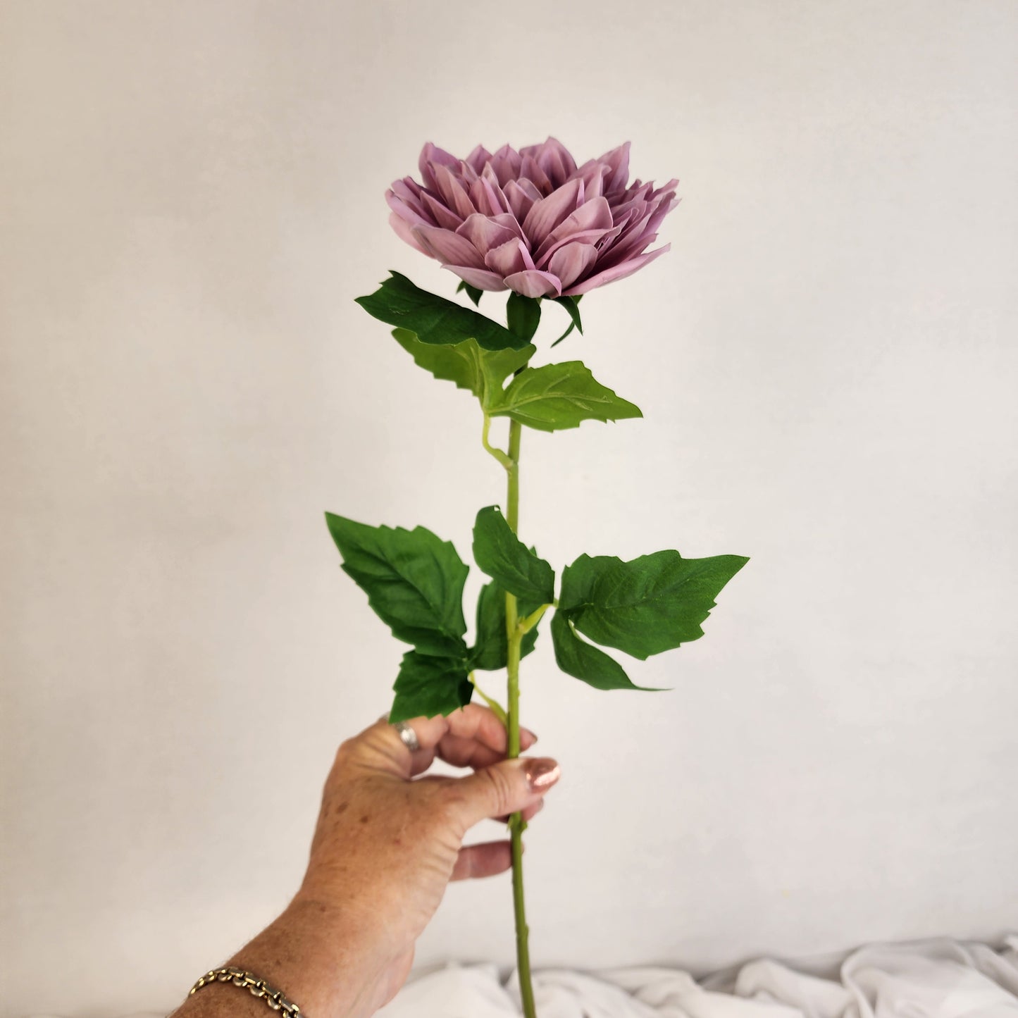 Mauve Real Touch Dahlias-Realistic Artificial Flowers